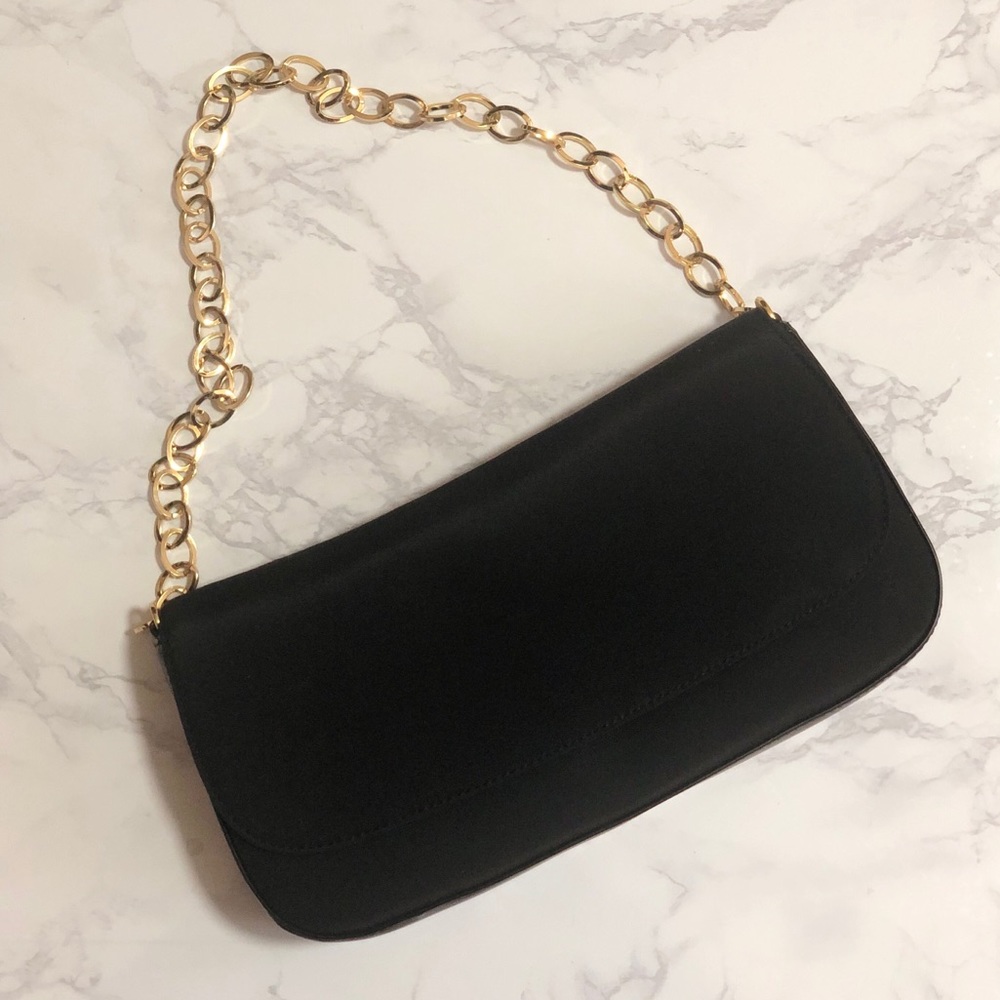 Express Single Flap Bag Night Bag Gold Hardware